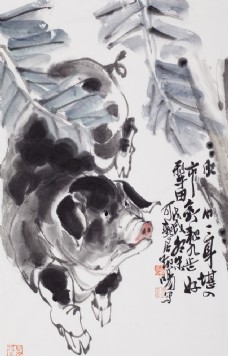 黄晓明写意花鸟