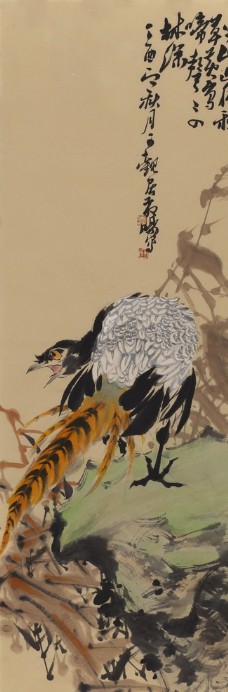 黄晓明 写意花鸟