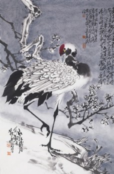 黄晓明 写意花鸟