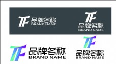 logo设计字母tf