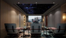 欧美现代客厅茶室效果图3d模型