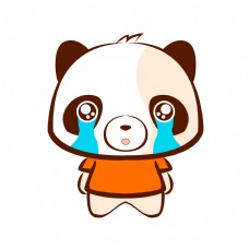 熊猫哭泣表情包表情设计