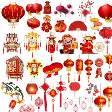 传统节日新年节日灯笼喜庆素材