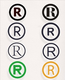 圆圈字母R