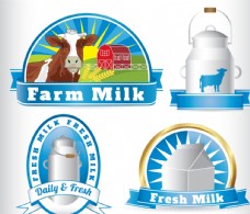 促销广告牛奶标签