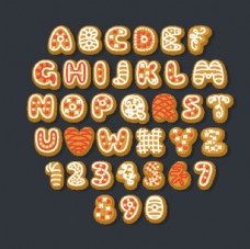 饼干字母和数字