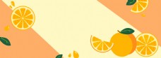 一月水果橙子海报背景