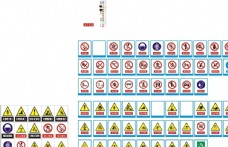 工地安全工地警示牌集合施工图标安全标识