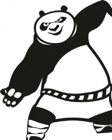 功夫熊猫中国风矢量图corel