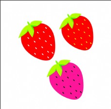 卡通草莓矢量图