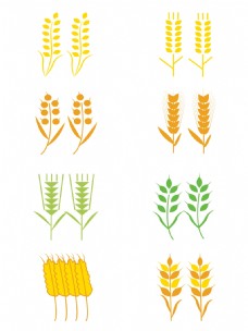 设计元素小麦设计AI元素