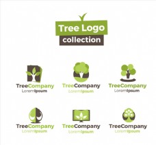 绿色树木企业标志