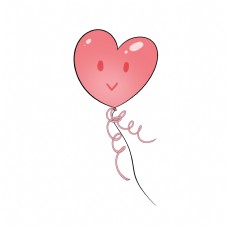 爱心图案爱心装饰图案粉色气球