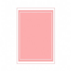 手绘粉色边框装饰图形