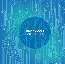 蓝色科技背景科技海报