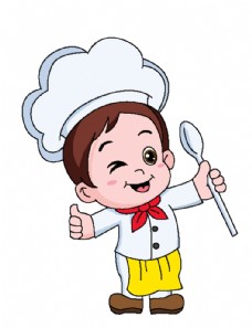 矢量人物卡通小厨师