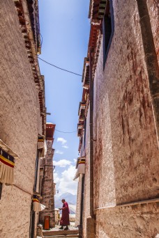 西藏特色建筑图小巷子