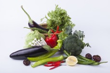 蔬菜配料组合摄影图