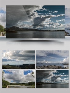 4K汹涌澎湃的云层延时摄影
