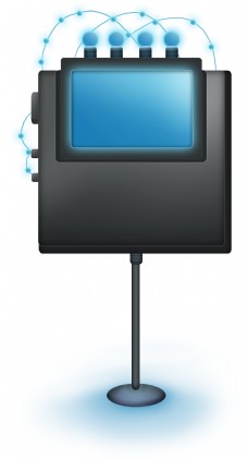 科技电子电子科技工业风光感文字框