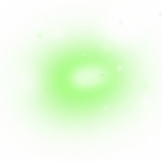 淡绿色圆形大光晕