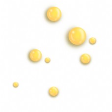 浅黄圆形立体油滴