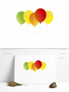 浮球漂浮气球彩色节日气球装饰元素