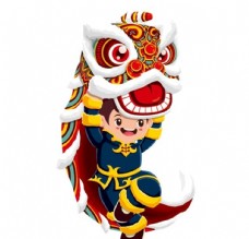 中国风设计舞狮