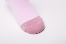 粉色纯色儿童棉袜实物图摄影图1