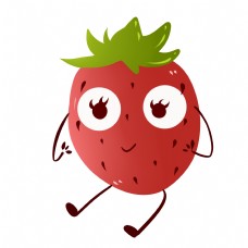表情包水果草莓大眼睛