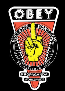 obey手指印花