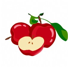 有机水果卡通苹果