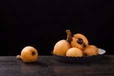 新鲜水果枇杷实物图摄影图