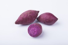 新鲜紫薯实物图摄影图