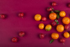 实物图摄影图新鲜水果桔子