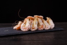 新鲜虾实物图摄影图