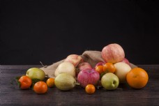 摄影图各种新鲜水果苹果等实物图1