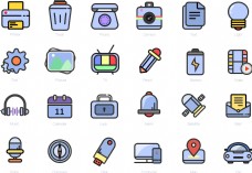 简单的系列化icon设计