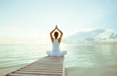 瑜伽运动瑜伽户外有氧健康运动