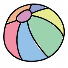 圆圆的皮球免抠图