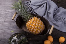 水果果实摄影图新鲜水果菠萝实物图2