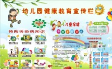 春天广告幼儿园健康教育宣传栏