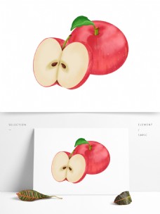 手绘卡通苹果免抠元素