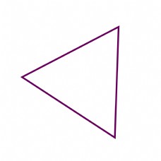紫色卡通三角形免抠图