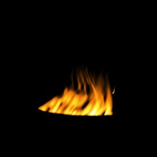 木柴燃烧的火焰