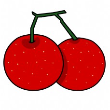 红山果卡通背景图图片