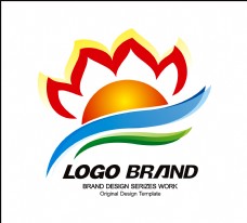 大气创意红蓝绿公司标志企业logo设计