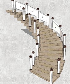 草图大师模型楼梯