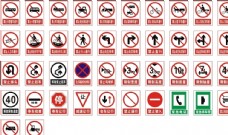 交通标识交通禁止标识