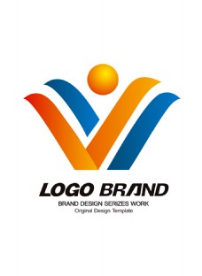 纽约设计简约现代红蓝纽带logo公司标志设计